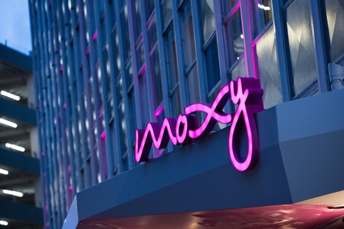 Moxy hotel sign