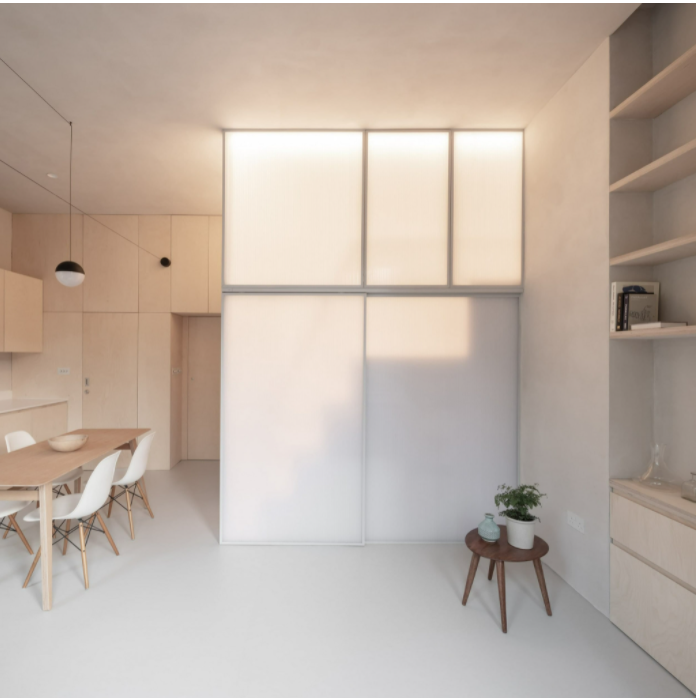 Shoji micro apartment, london, designed by protor and shaw architects