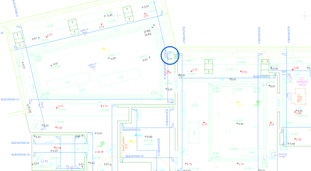 an internal floorplan, which shows all information needed for an architectural client