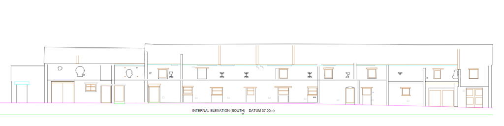 Internal elevation from a landscape perspective