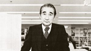 Black and white photo of Kurokawa's tutor, Kenzo Tange