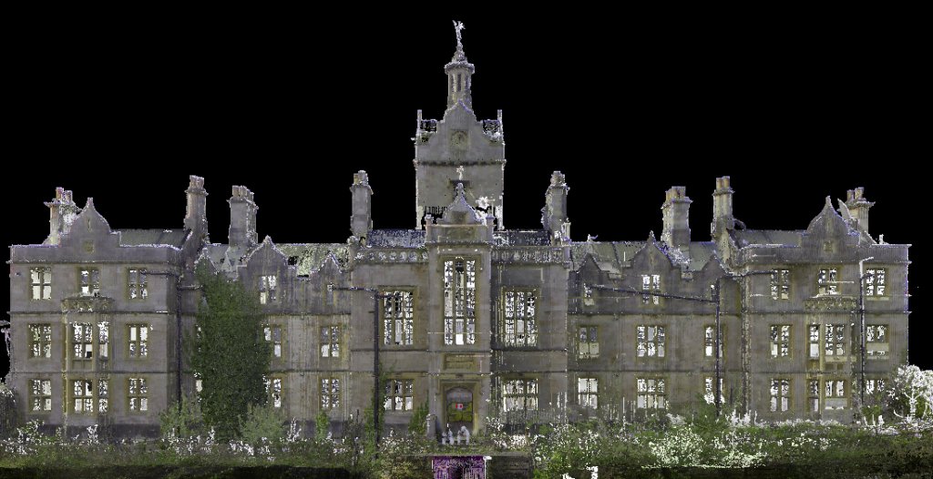 Point cloud of a listed building prior to renovation